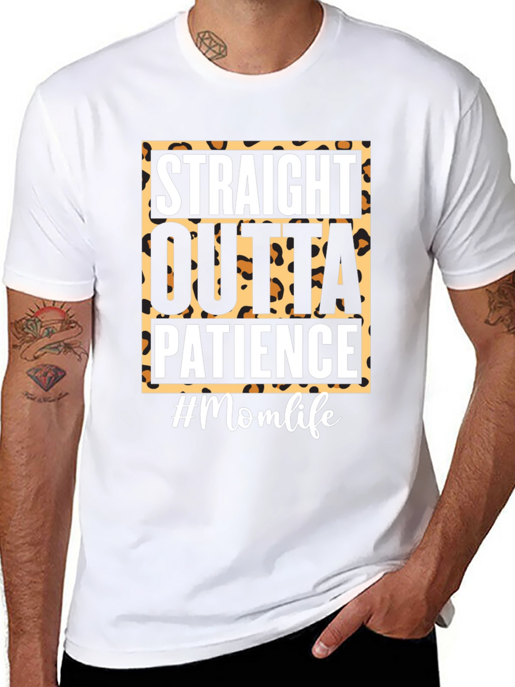 Straight Outta Patience Momlife Tee