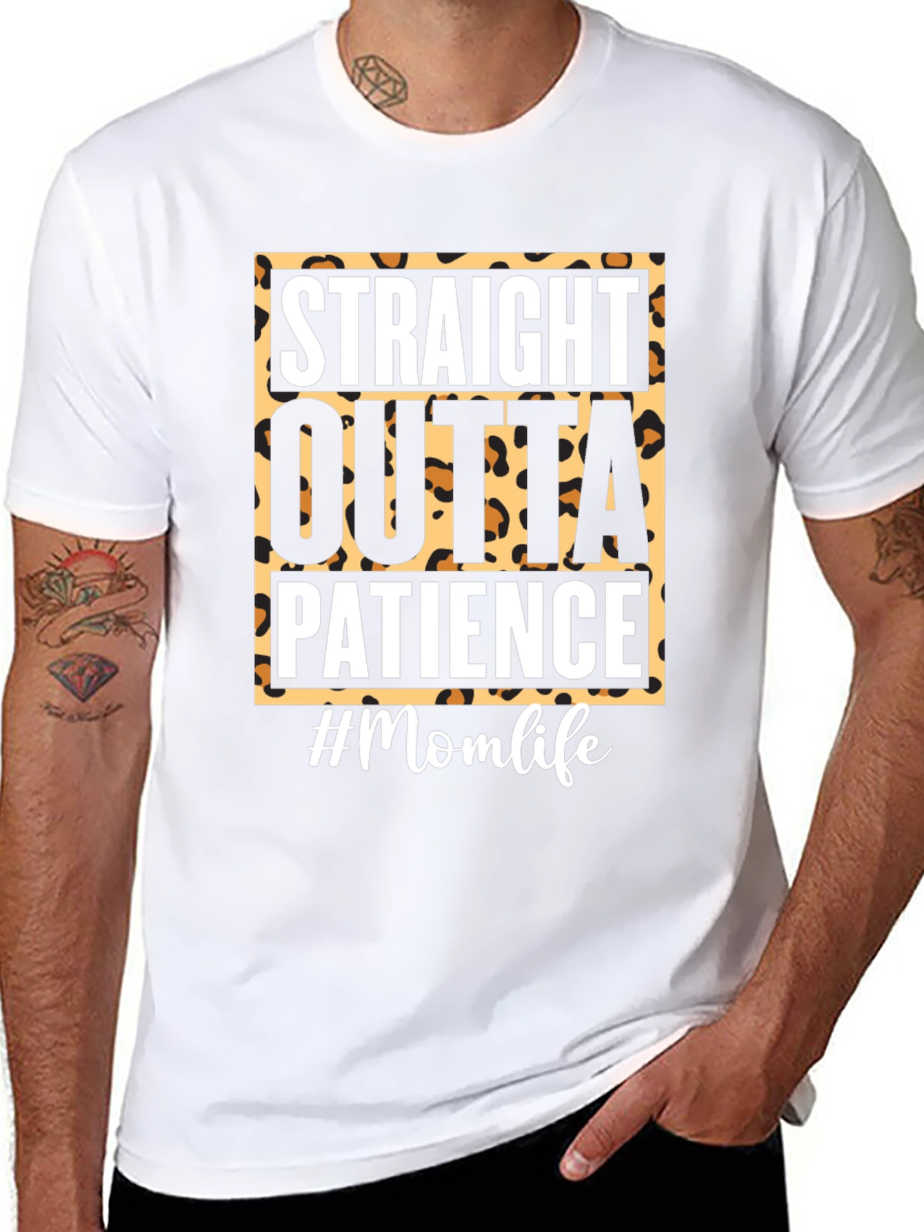 Straight Outta Patience Momlife Tee