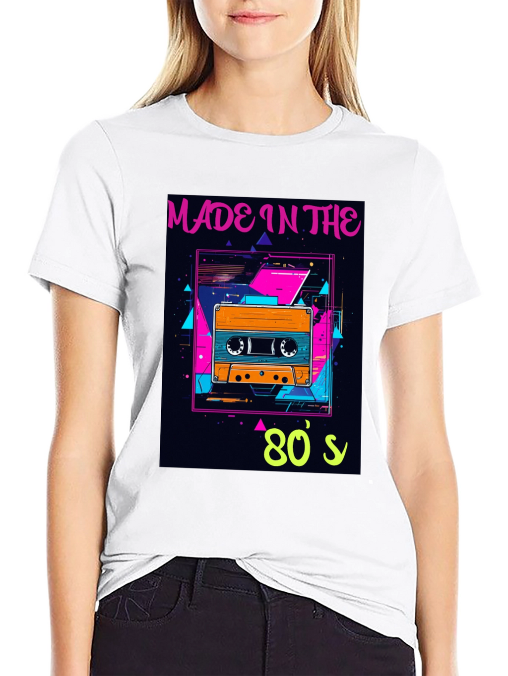 Retro 80s Cassette Tape Graphic T-Shirt