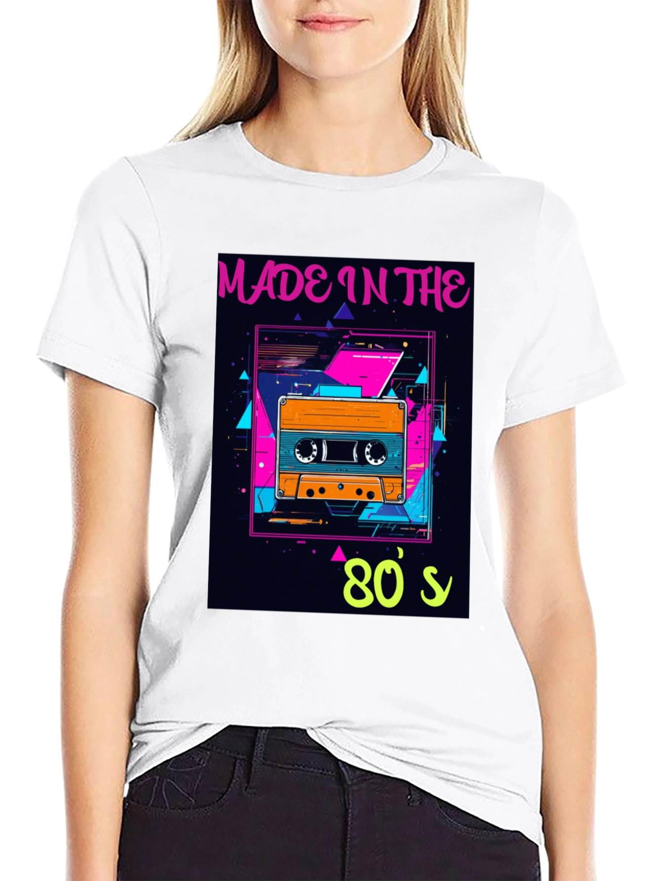 Retro 80s Cassette Tape Graphic T-Shirt