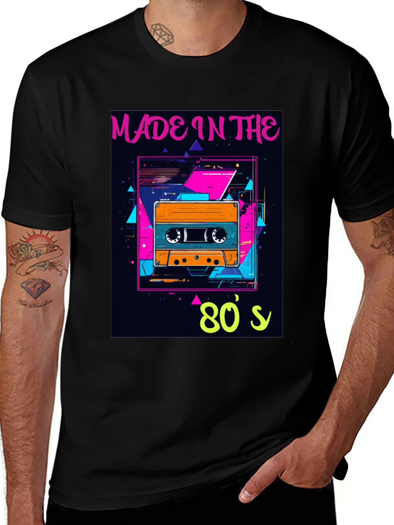 Retro 80s Cassette Tape Graphic T-Shirt