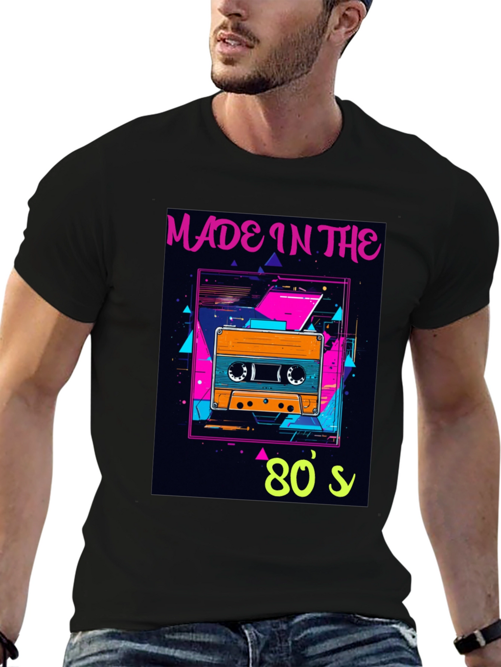 Retro 80s Cassette Tape Graphic T-Shirt