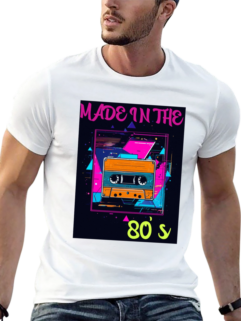 Retro 80s Cassette Tape Graphic T-Shirt