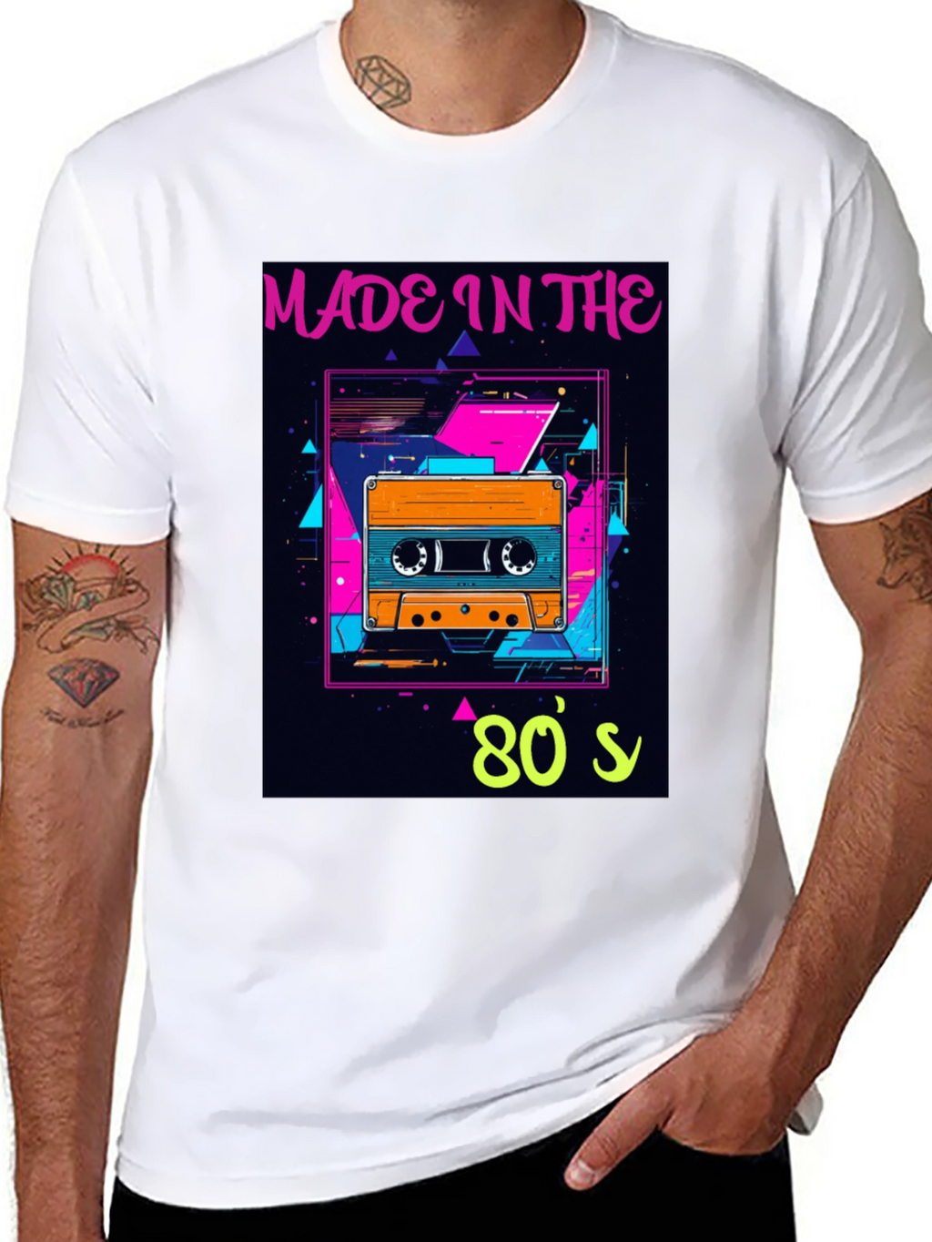 Retro 80s Cassette Tape Graphic T-Shirt