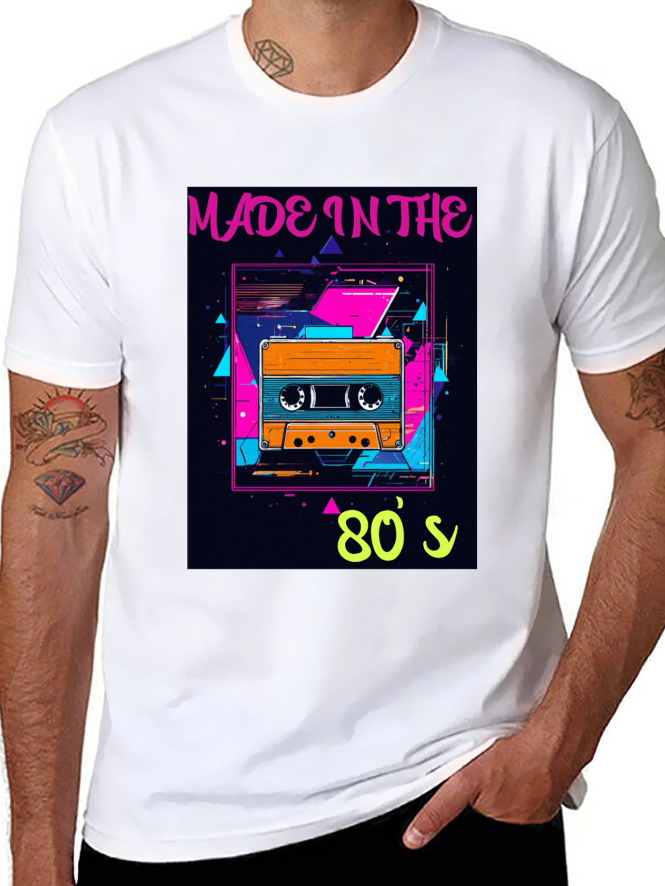 Retro 80s Cassette Tape Graphic T-Shirt