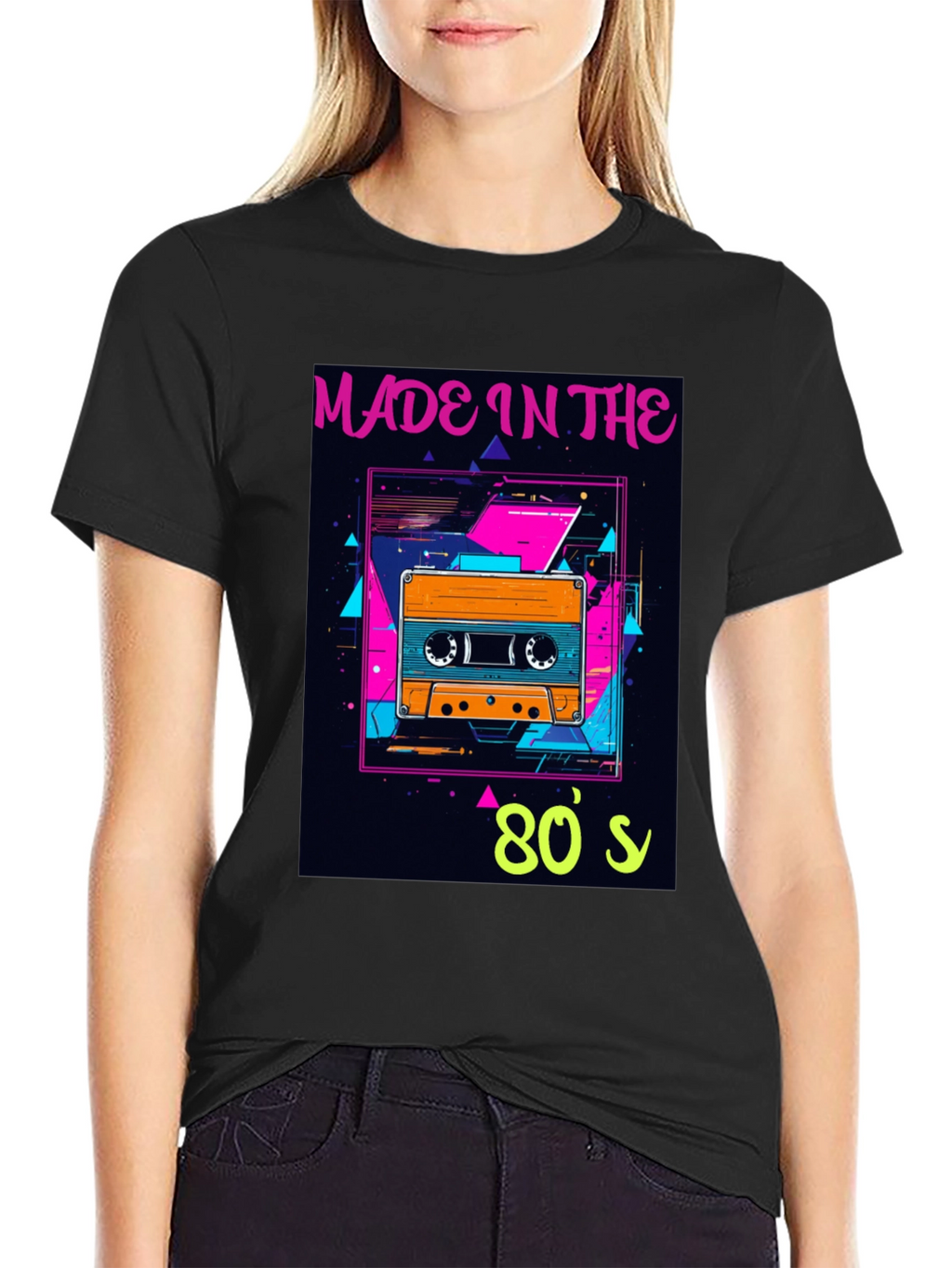 Retro 80s Cassette Tape Graphic T-Shirt