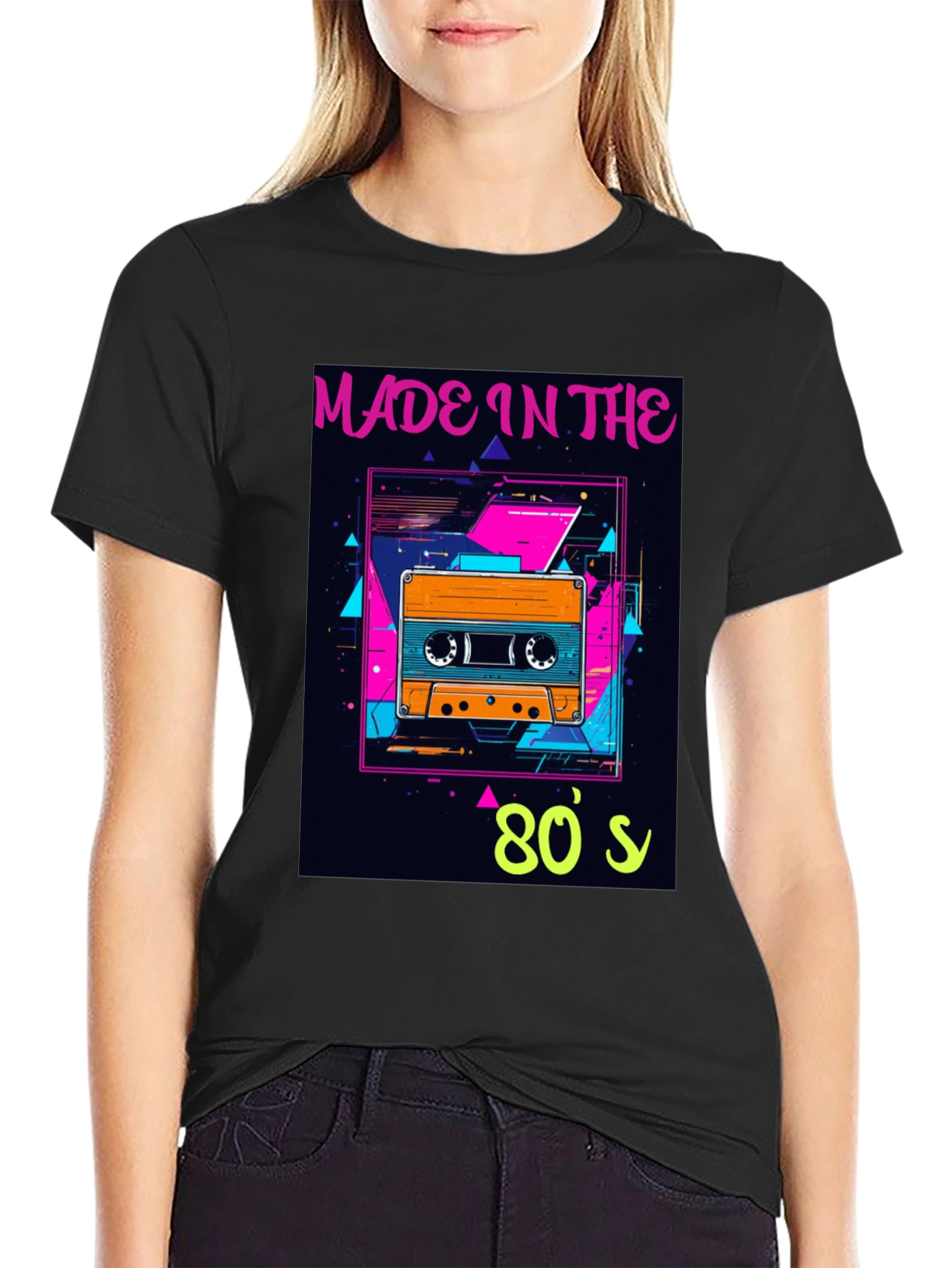 Retro 80s Cassette Tape Graphic T-Shirt
