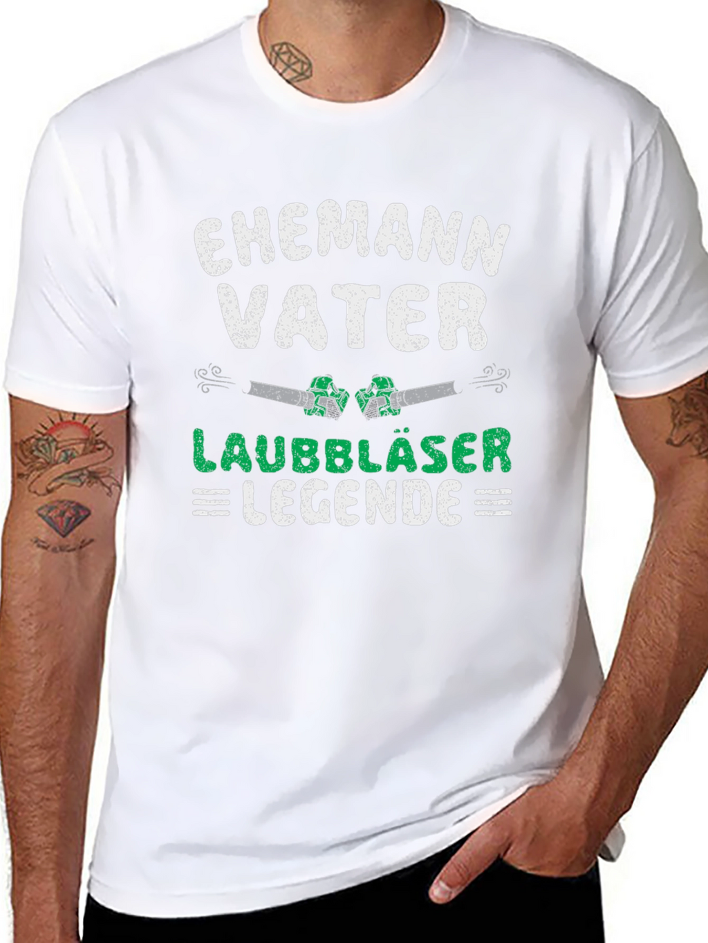 Ehemann Vater Laubbläser Legende T-Shirt