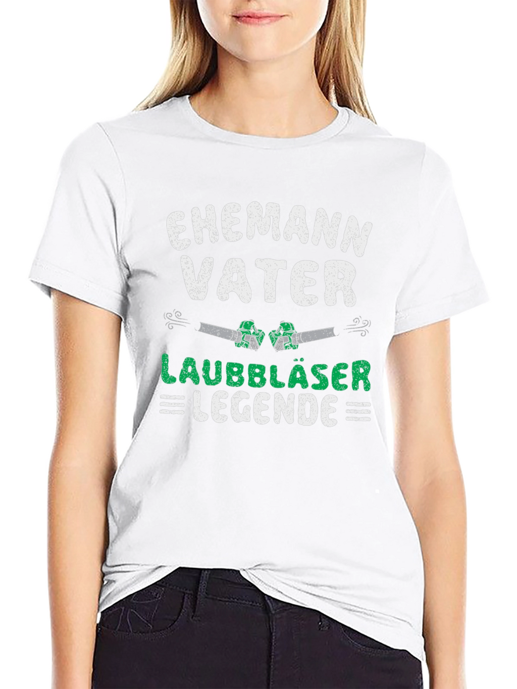 Ehemann Vater Laubbläser Legende T-Shirt