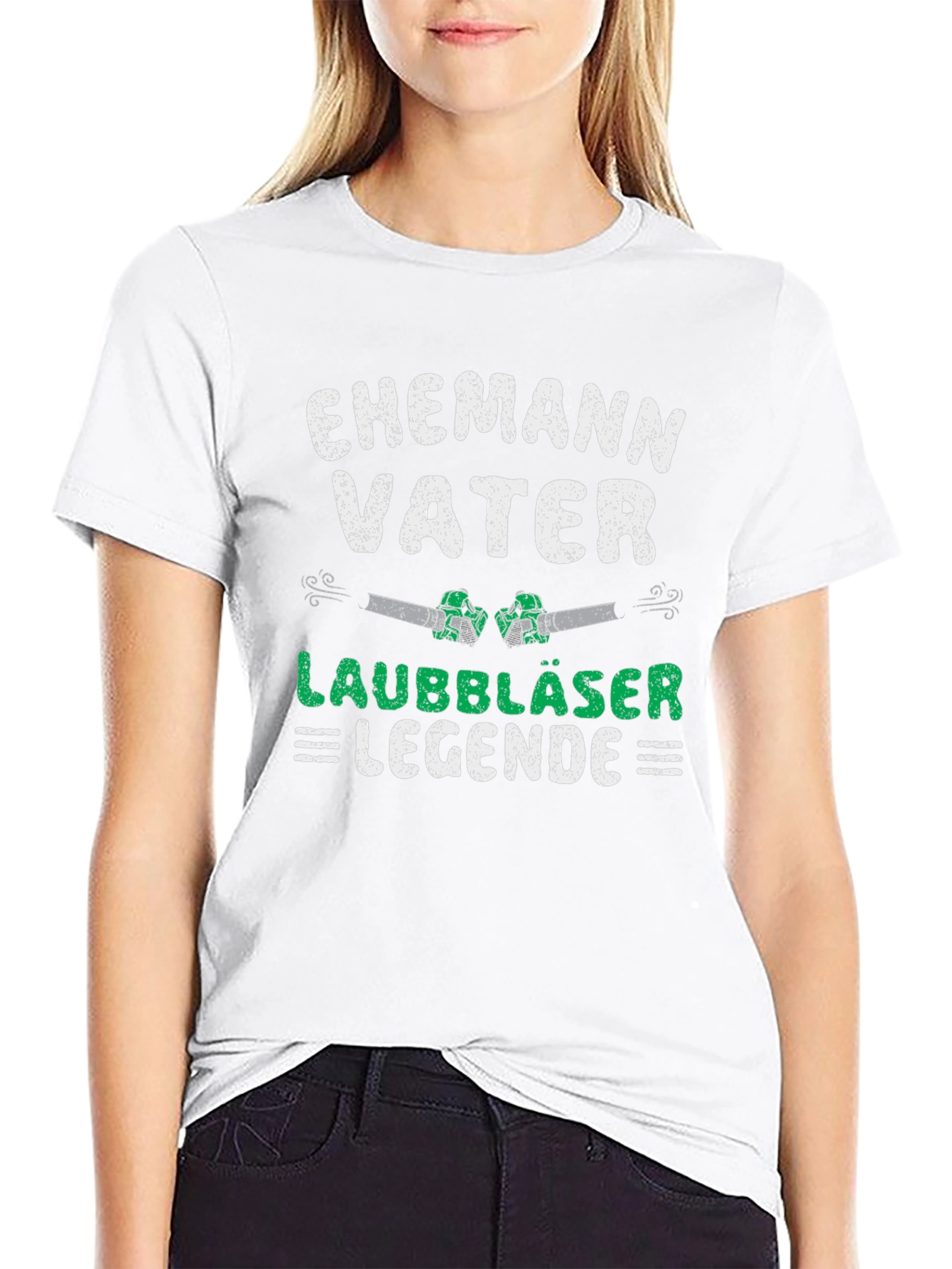 Ehemann Vater Laubbläser Legende T-Shirt