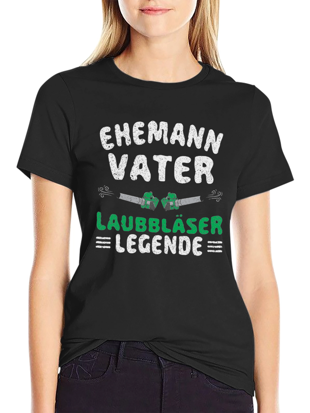 Ehemann Vater Laubbläser Legende T-Shirt