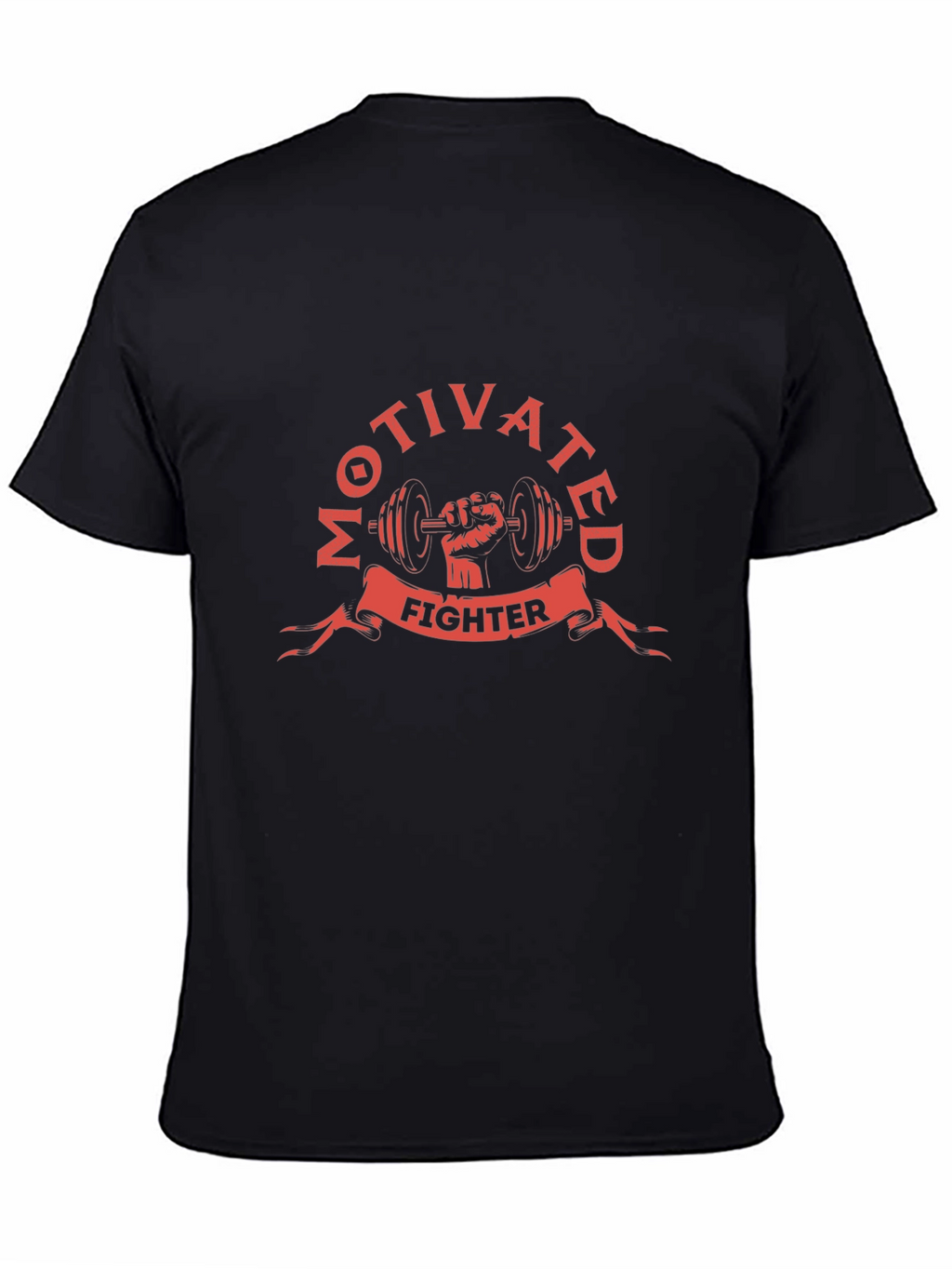 Motivated Fighter Black Graphic Tee