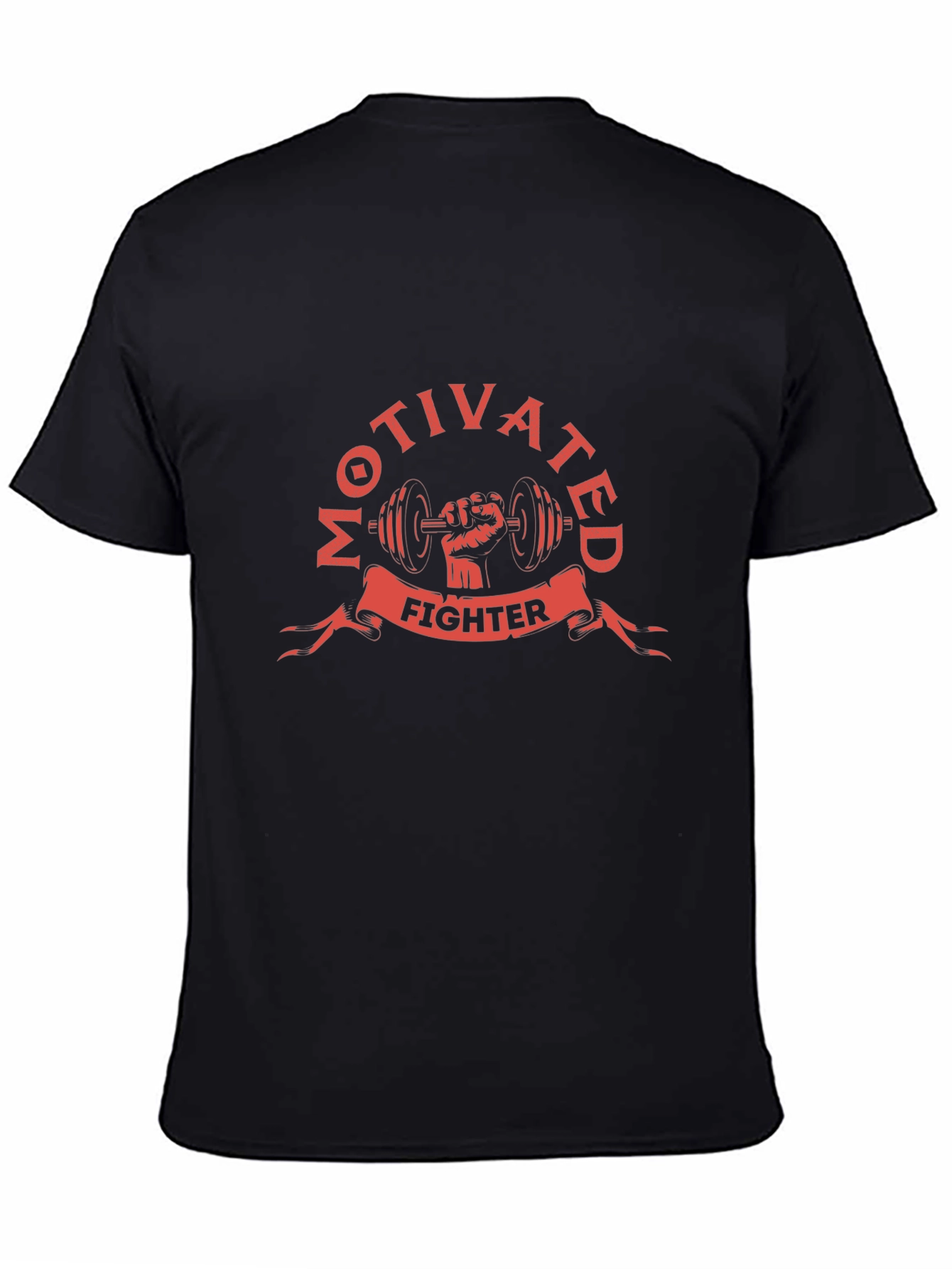 Motivated Fighter Black Graphic Tee