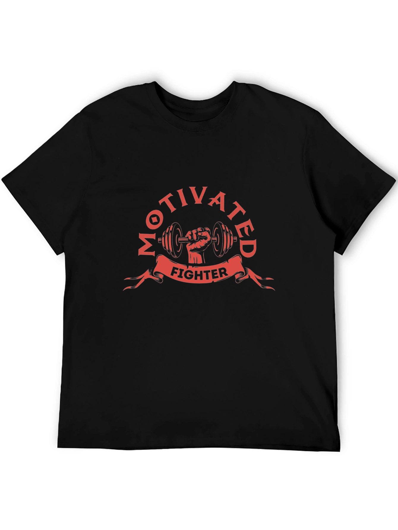 Motivated Fighter Black Graphic Tee