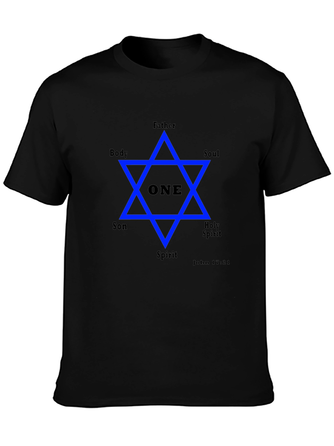 Unity Star Graphic Tee - Father Son Holy Spirit Design