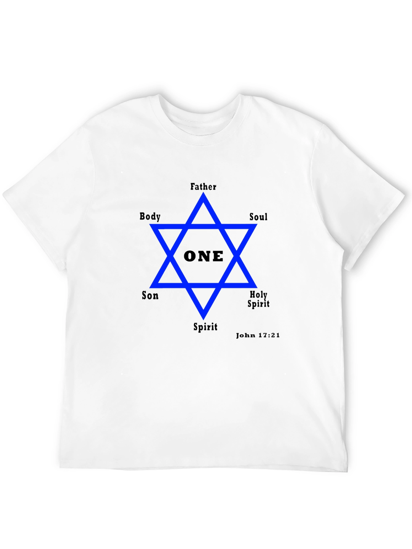 Unity Star Graphic Tee - Father Son Holy Spirit Design