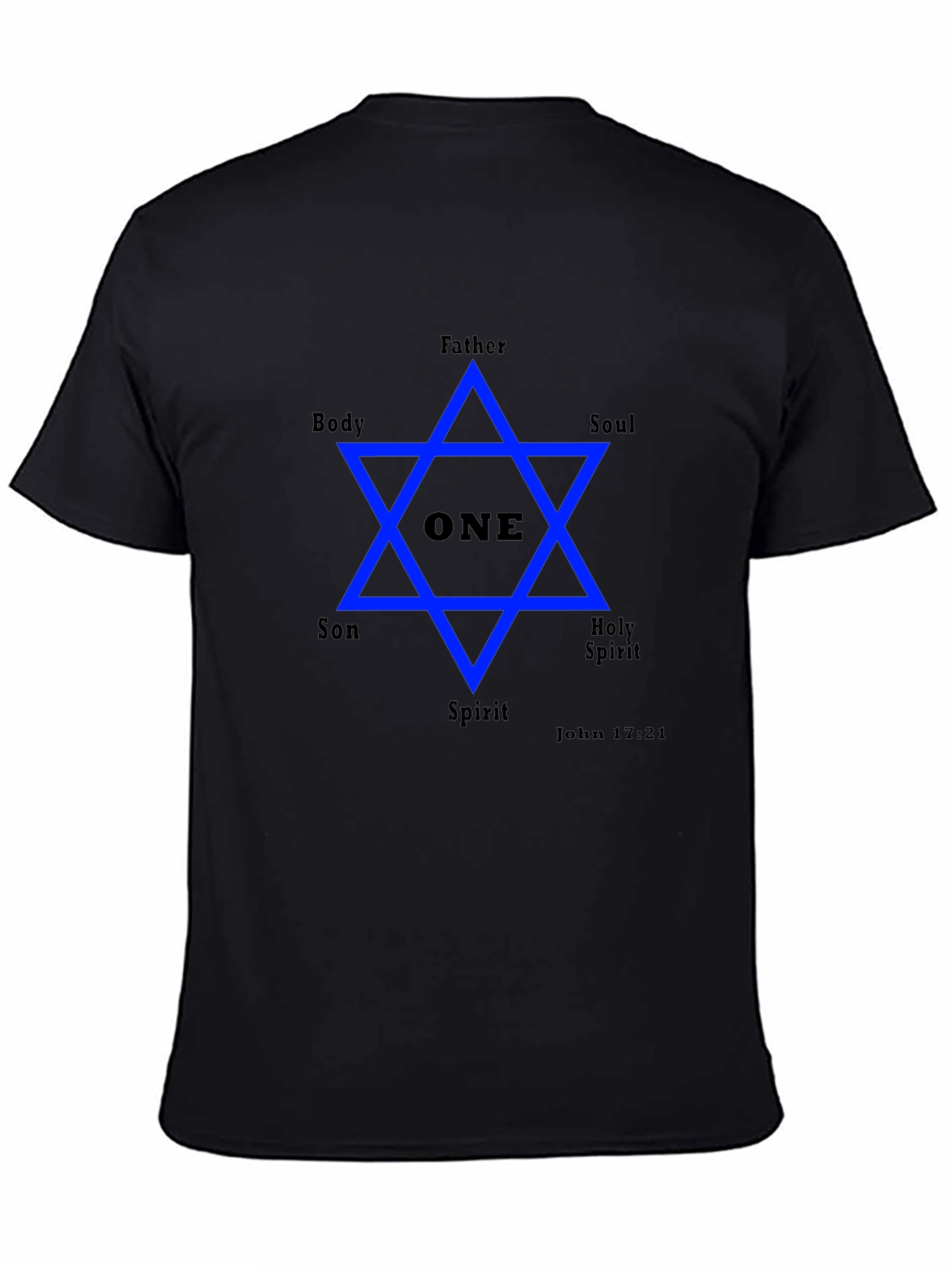 Unity Star Graphic Tee - Father Son Holy Spirit Design