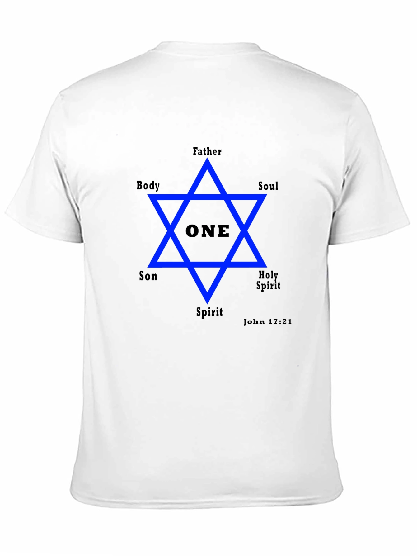 Unity Star Graphic Tee - Father Son Holy Spirit Design