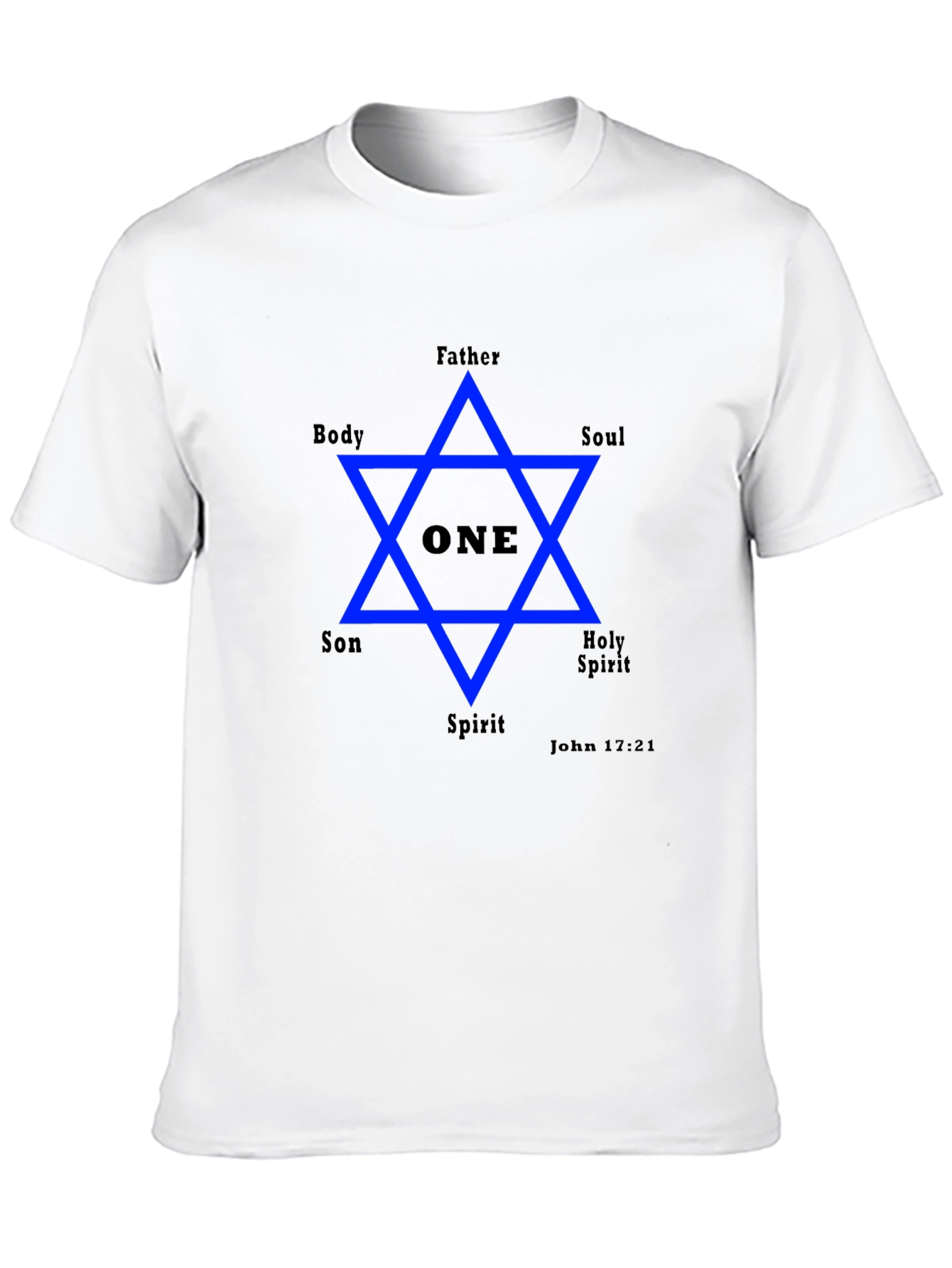 Unity Star Graphic Tee - Father Son Holy Spirit Design