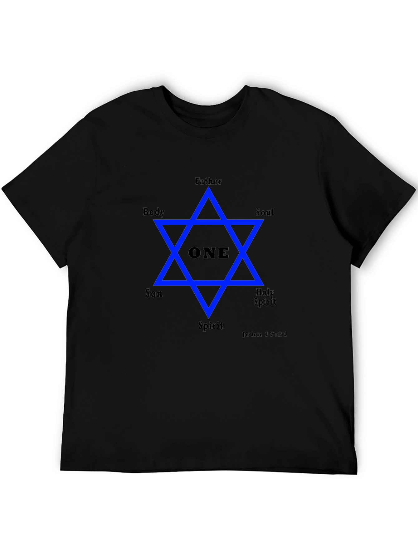 Unity Star Graphic Tee - Father Son Holy Spirit Design