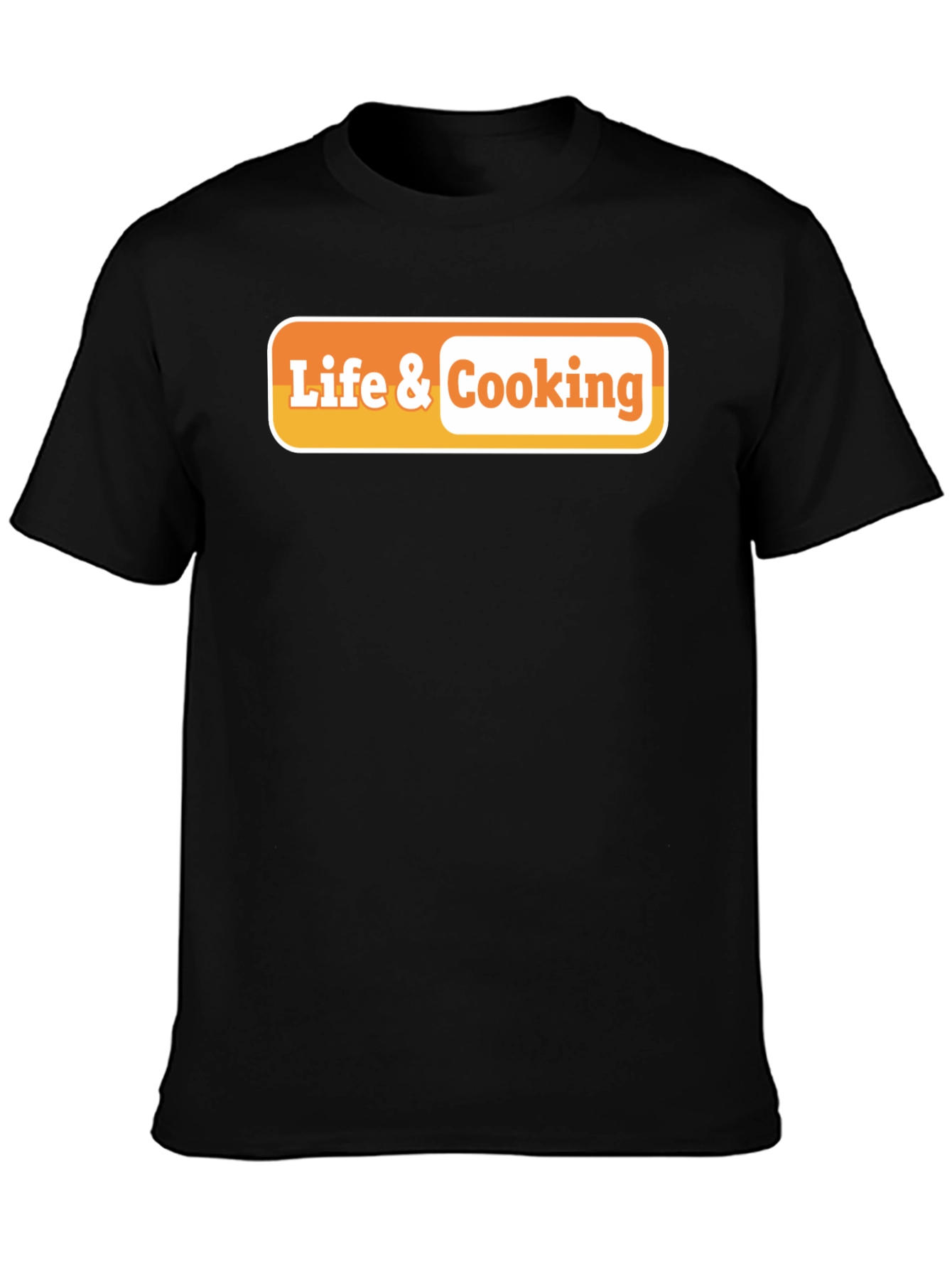 Life & Cooking Graphic Tee - Black