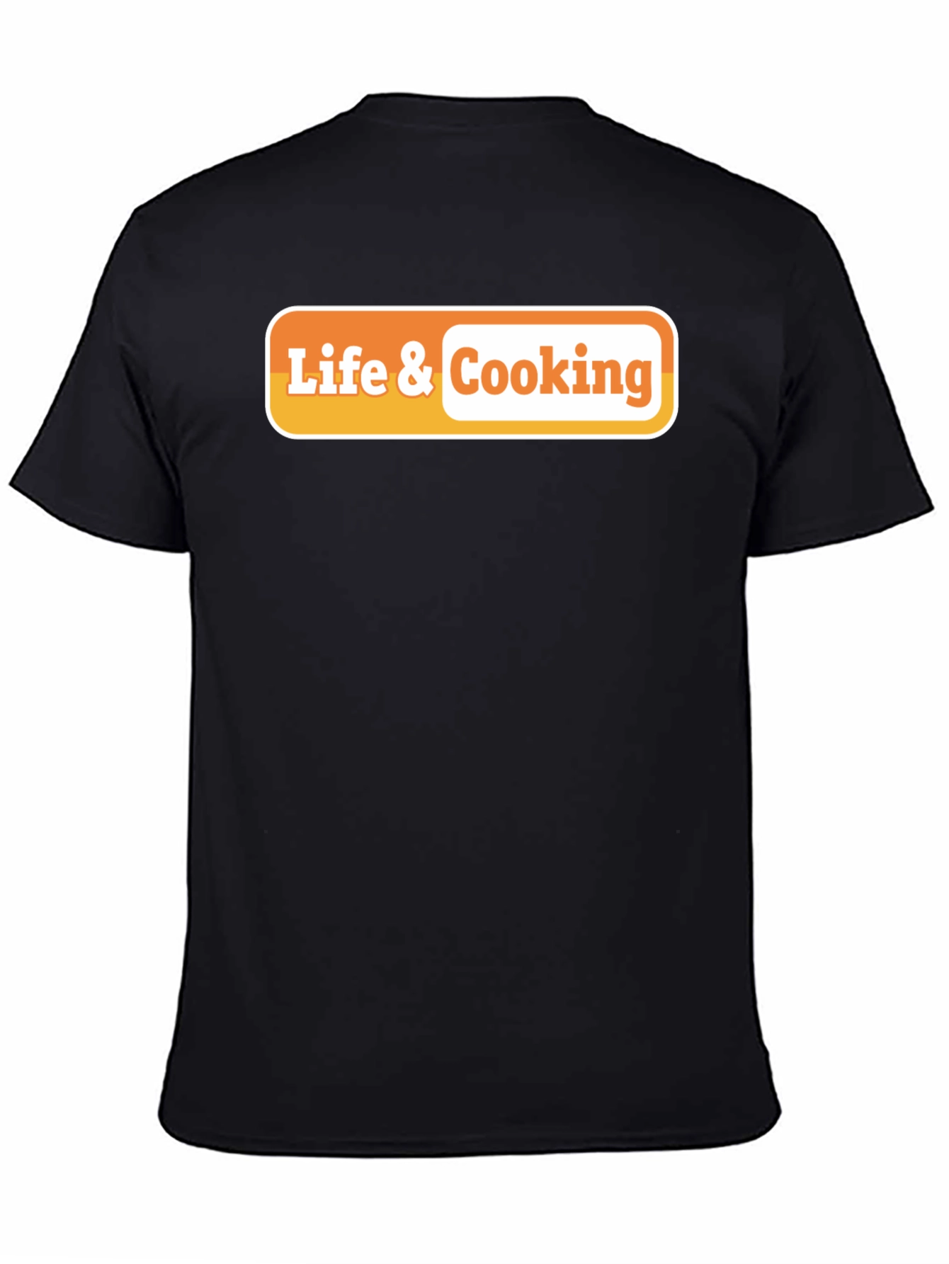 Life & Cooking Graphic Tee - Black