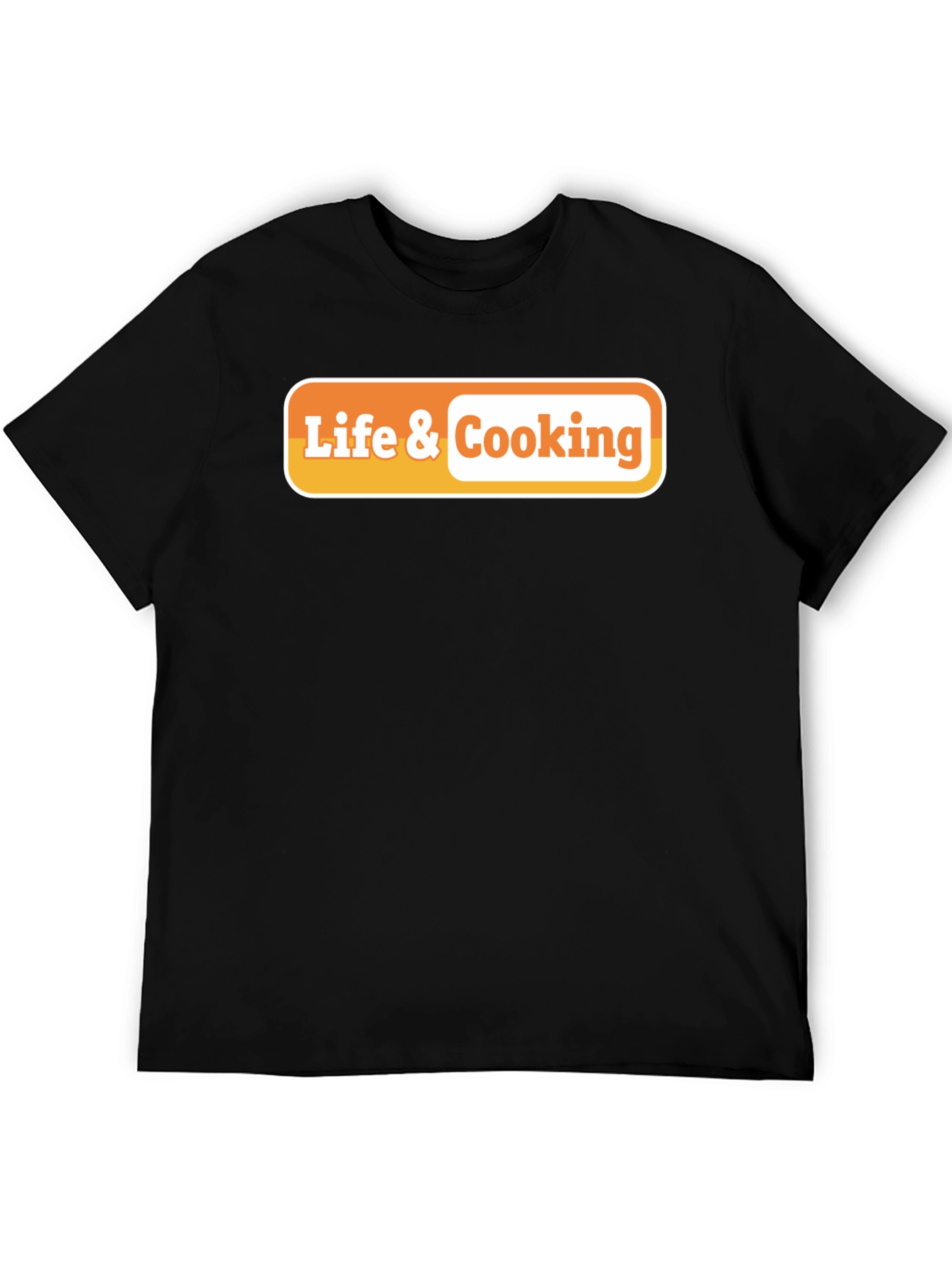 Life & Cooking Graphic Tee - Black
