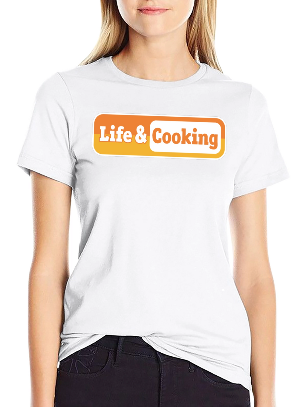 Life & Cooking Graphic Tee - Black