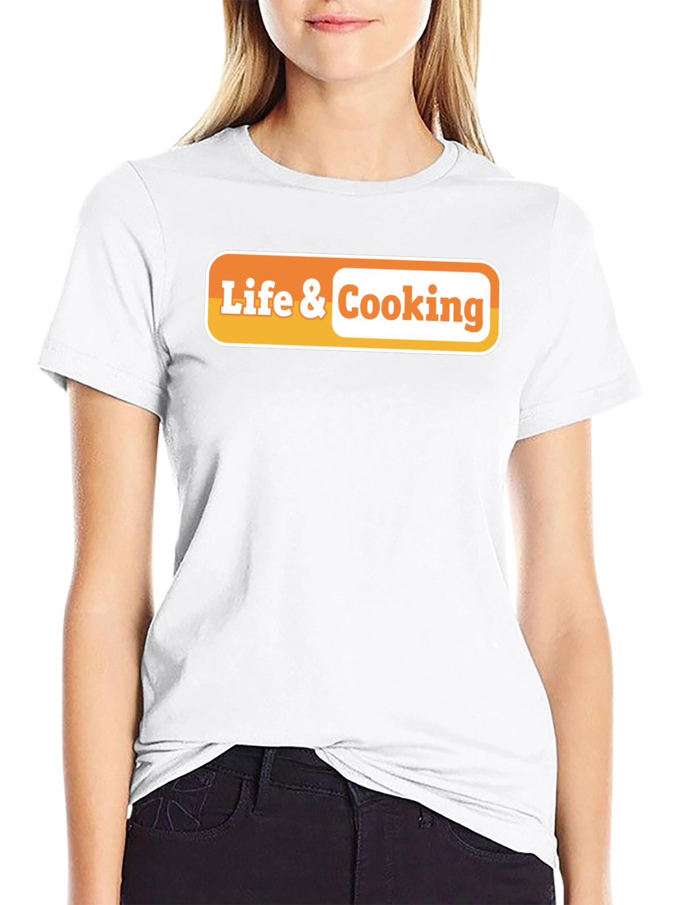 Life & Cooking Graphic Tee - Black