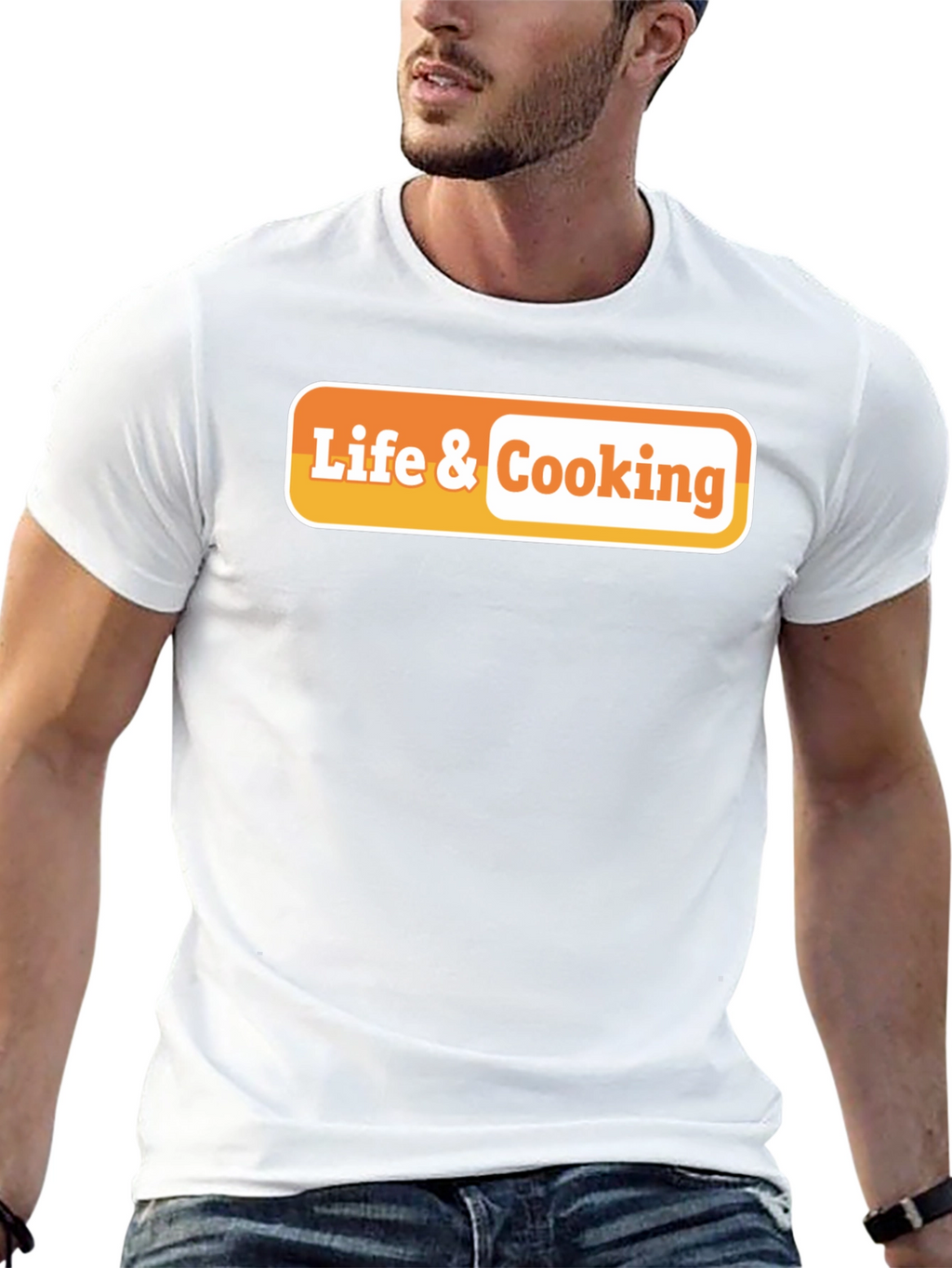Life & Cooking Graphic Tee - Black