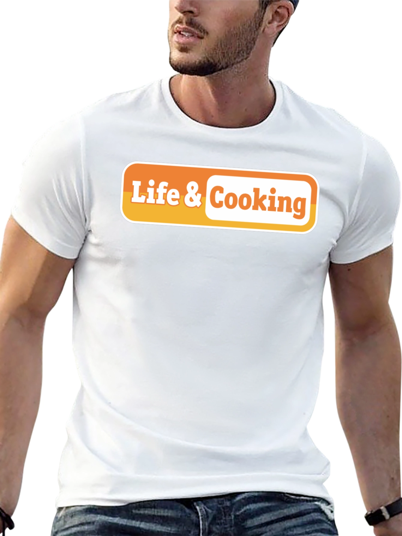 Life & Cooking Graphic Tee - Black