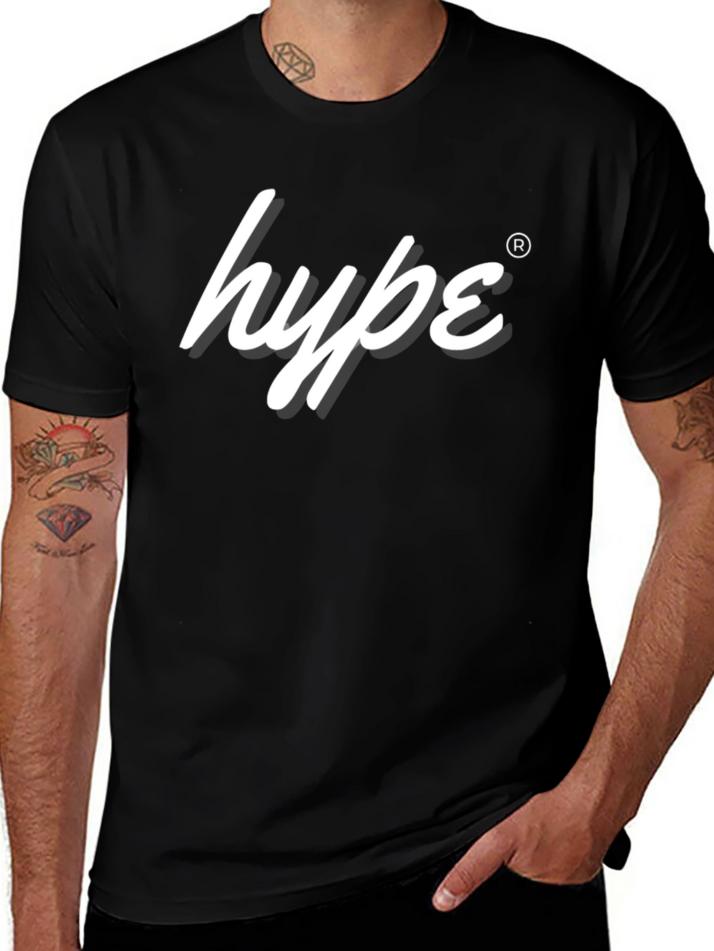 Hype Brand Black Graphic T-Shirt