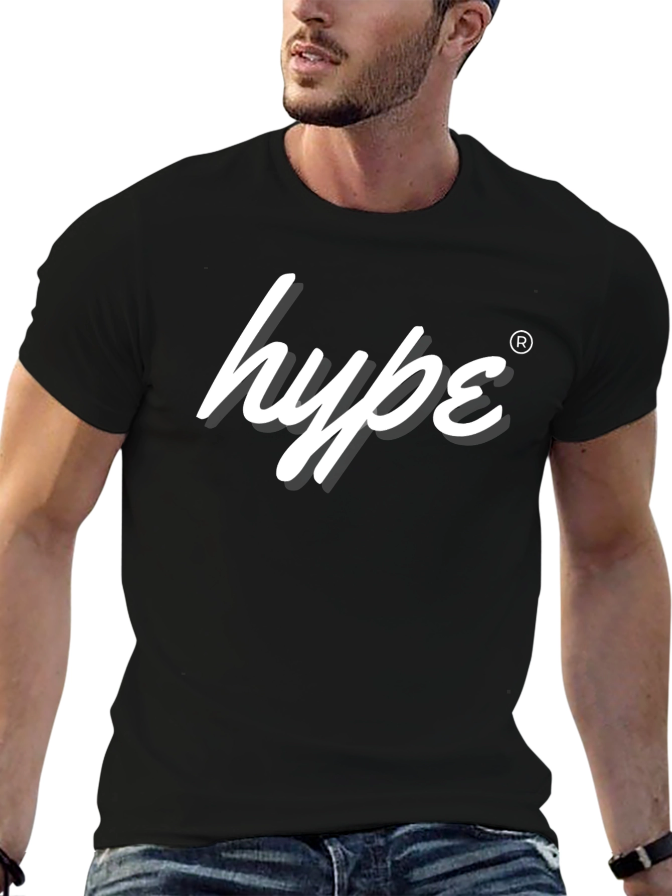 Hype Brand Black Graphic T-Shirt
