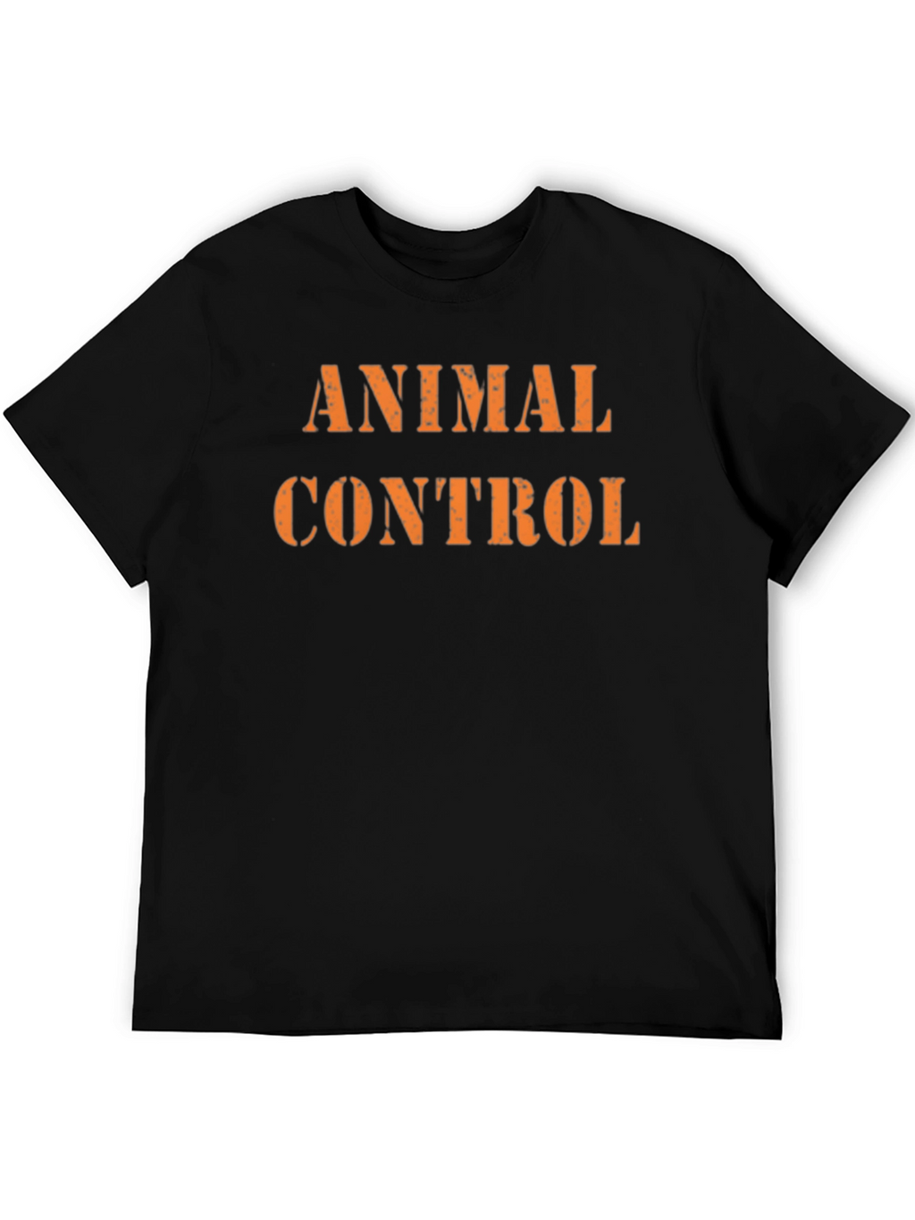 Animal Control Graphic Tee - Black Cotton T-Shirt