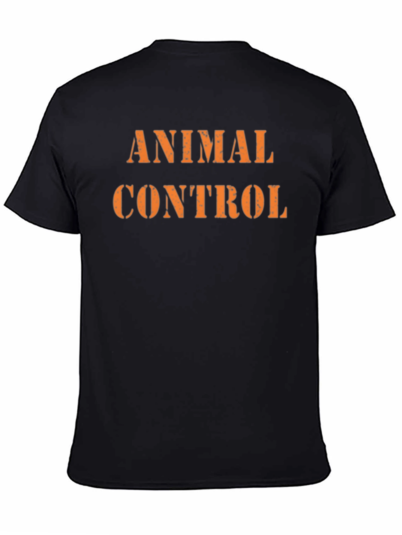 Animal Control Graphic Tee - Black Cotton T-Shirt