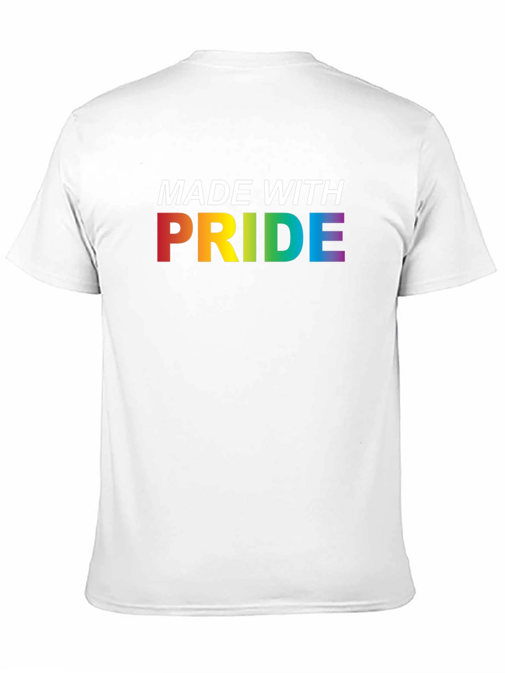 Made With Pride Rainbow Graphic Tee - Black