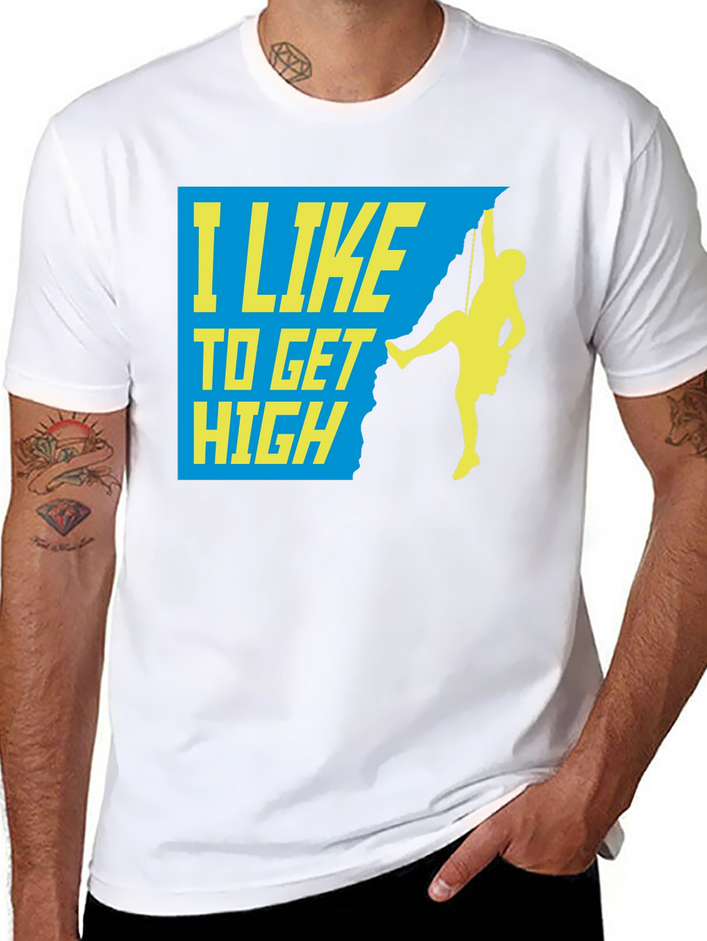 I Like To Get High Climber Graphic Tee