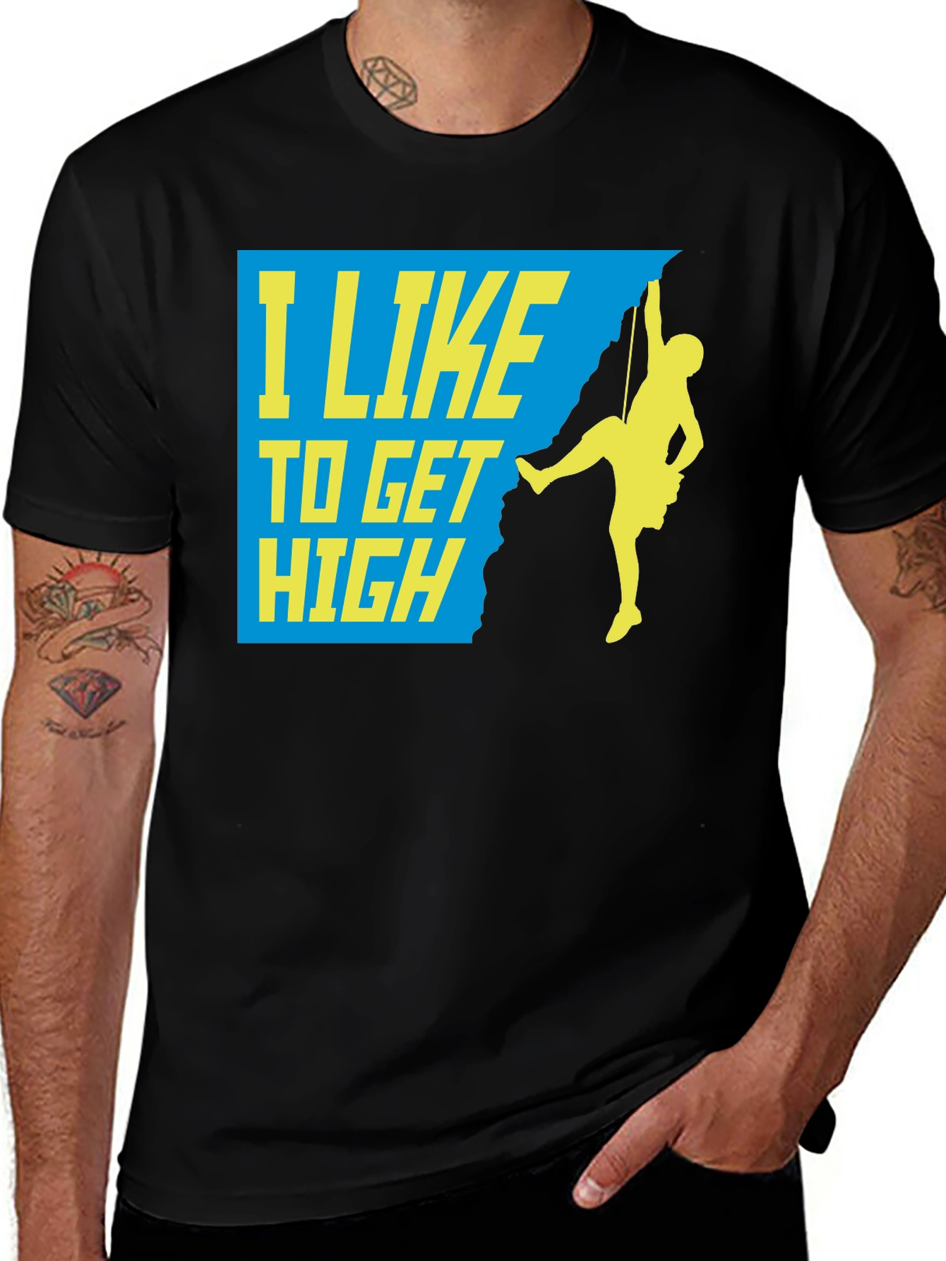I Like To Get High Climber Graphic Tee