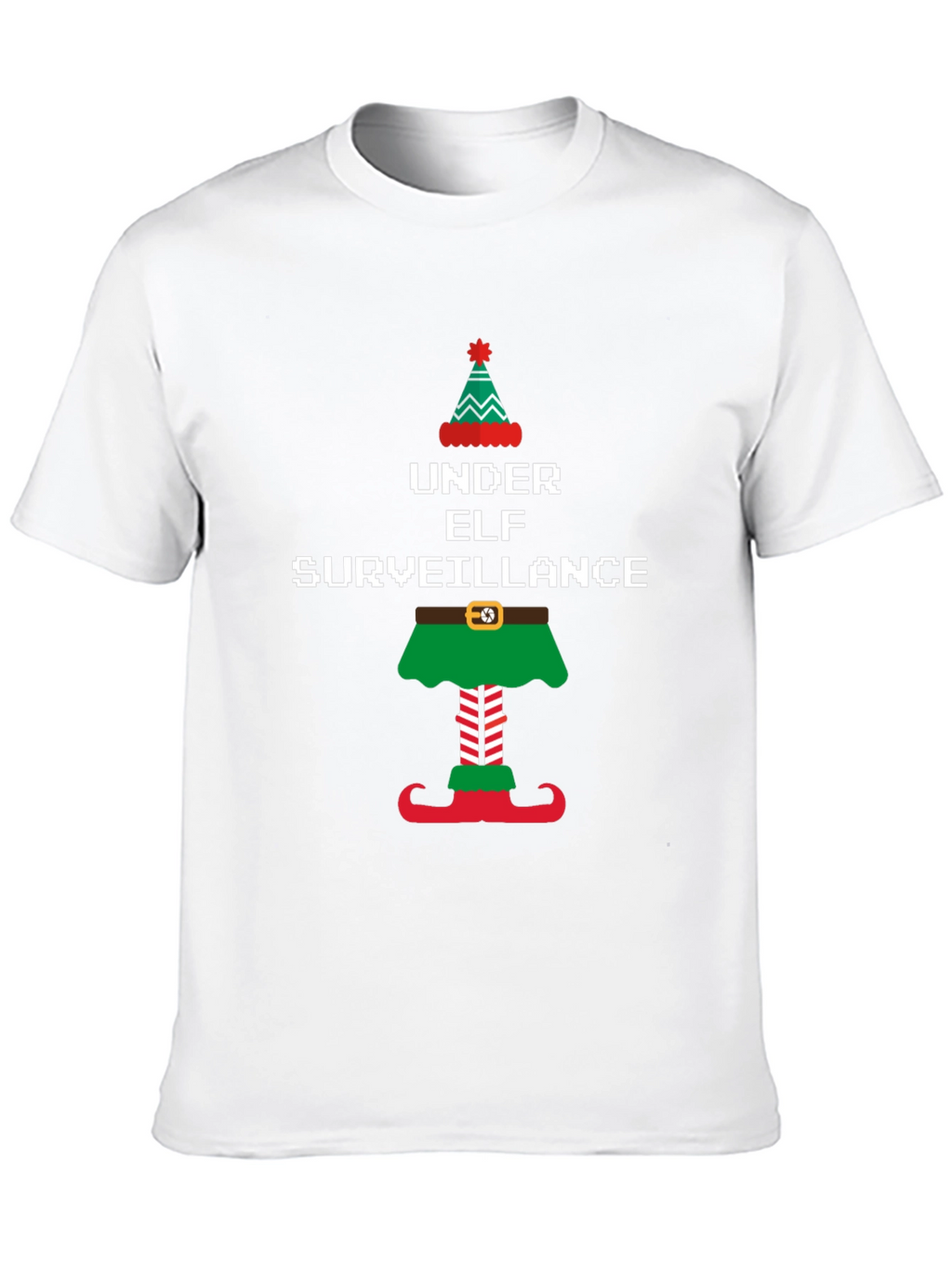 Under Elf Surveillance Christmas T-Shirt