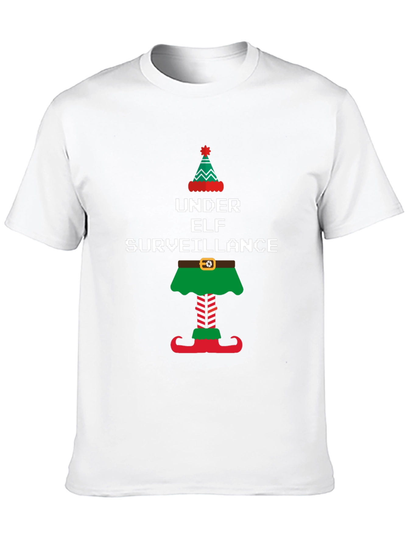 Under Elf Surveillance Christmas T-Shirt