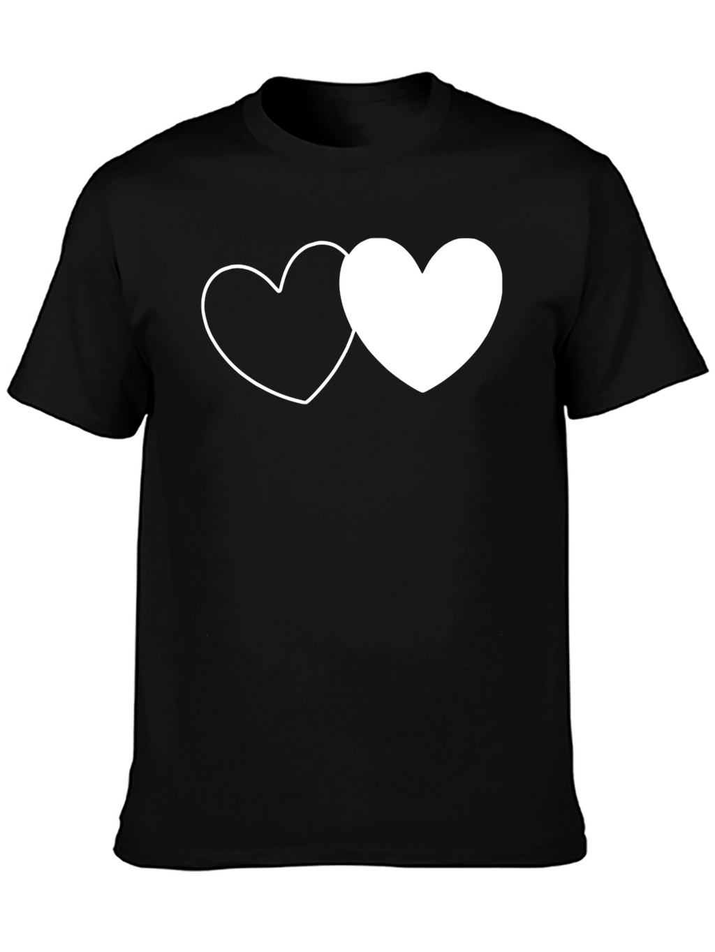 Heart to Heart Graphic Tee - Black