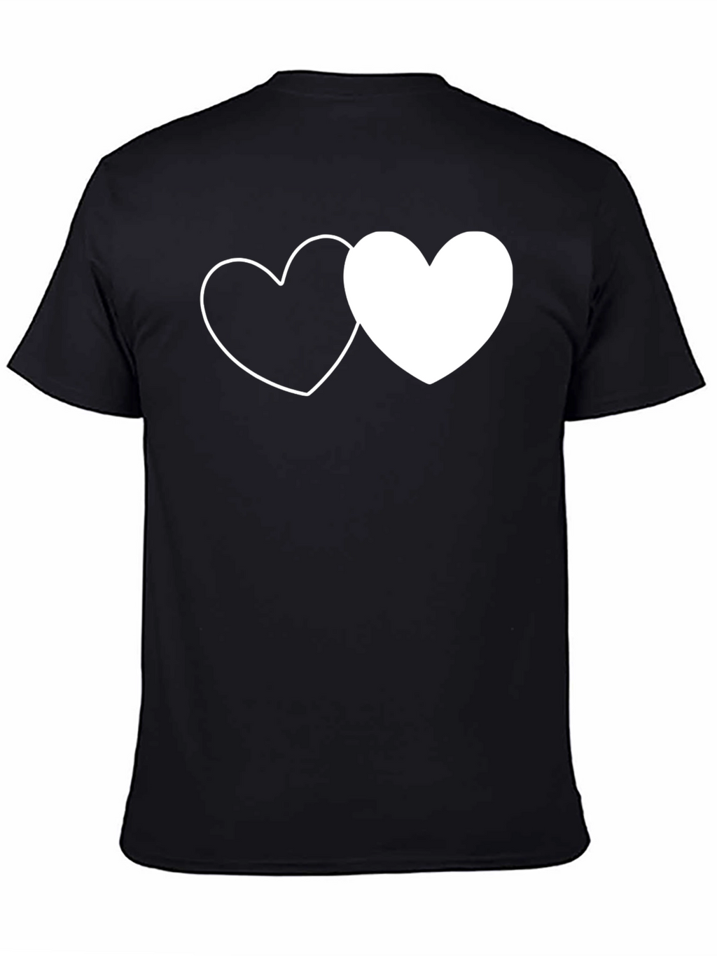 Heart to Heart Graphic Tee - Black