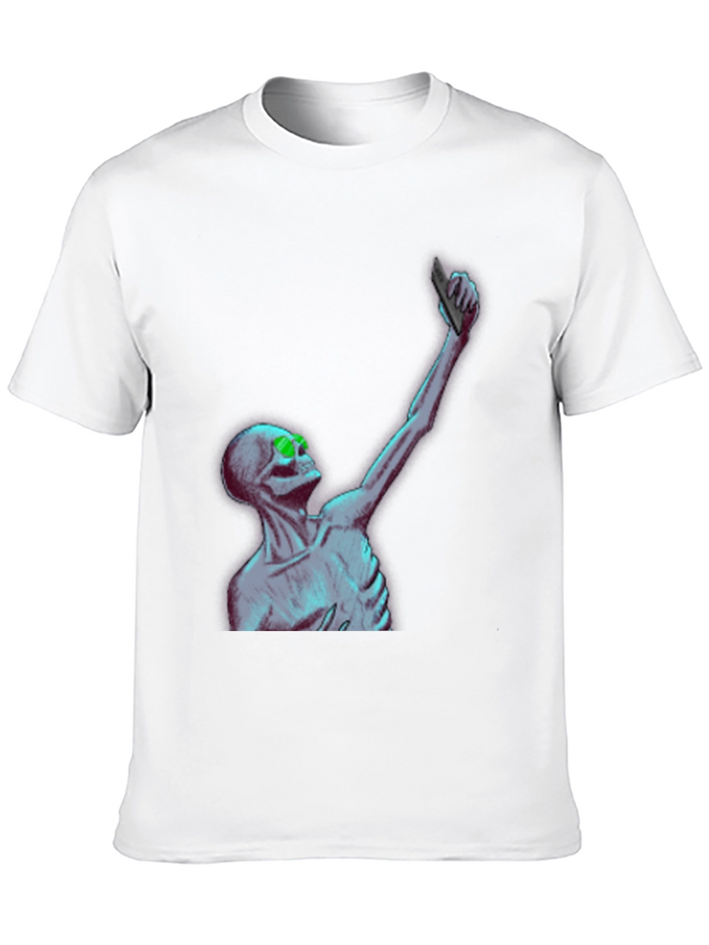 Skeleton Selfie T-Shirt - Unique Graphic Tee