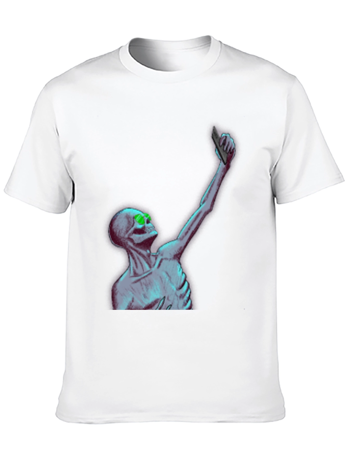 Skeleton Selfie T-Shirt - Unique Graphic Tee