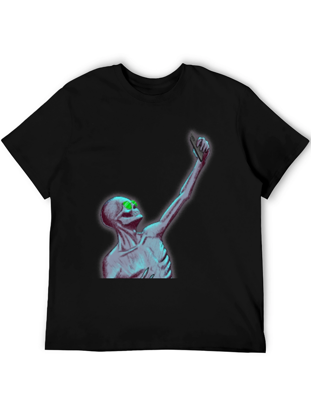Skeleton Selfie T-Shirt - Unique Graphic Tee