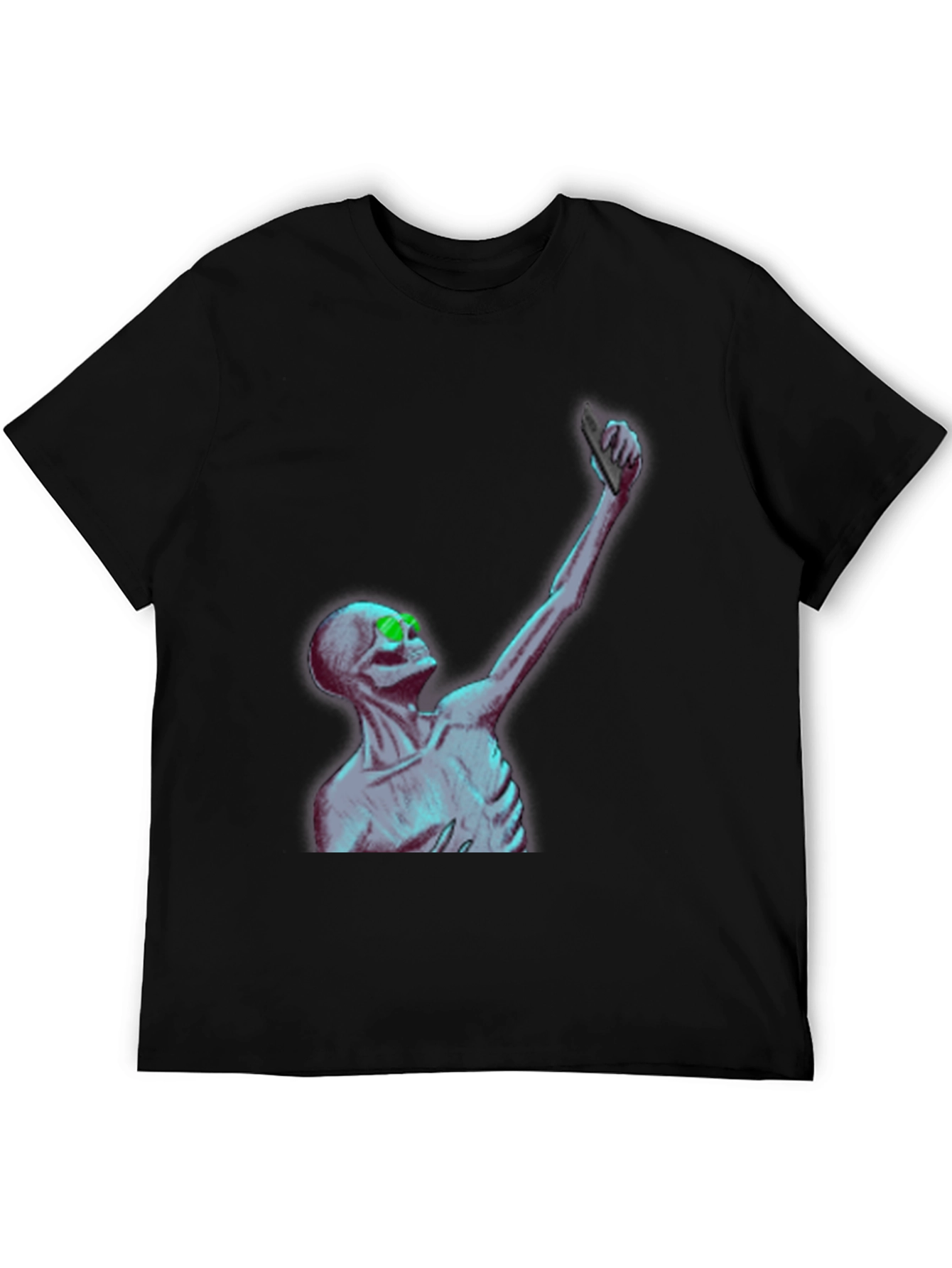 Skeleton Selfie T-Shirt - Unique Graphic Tee