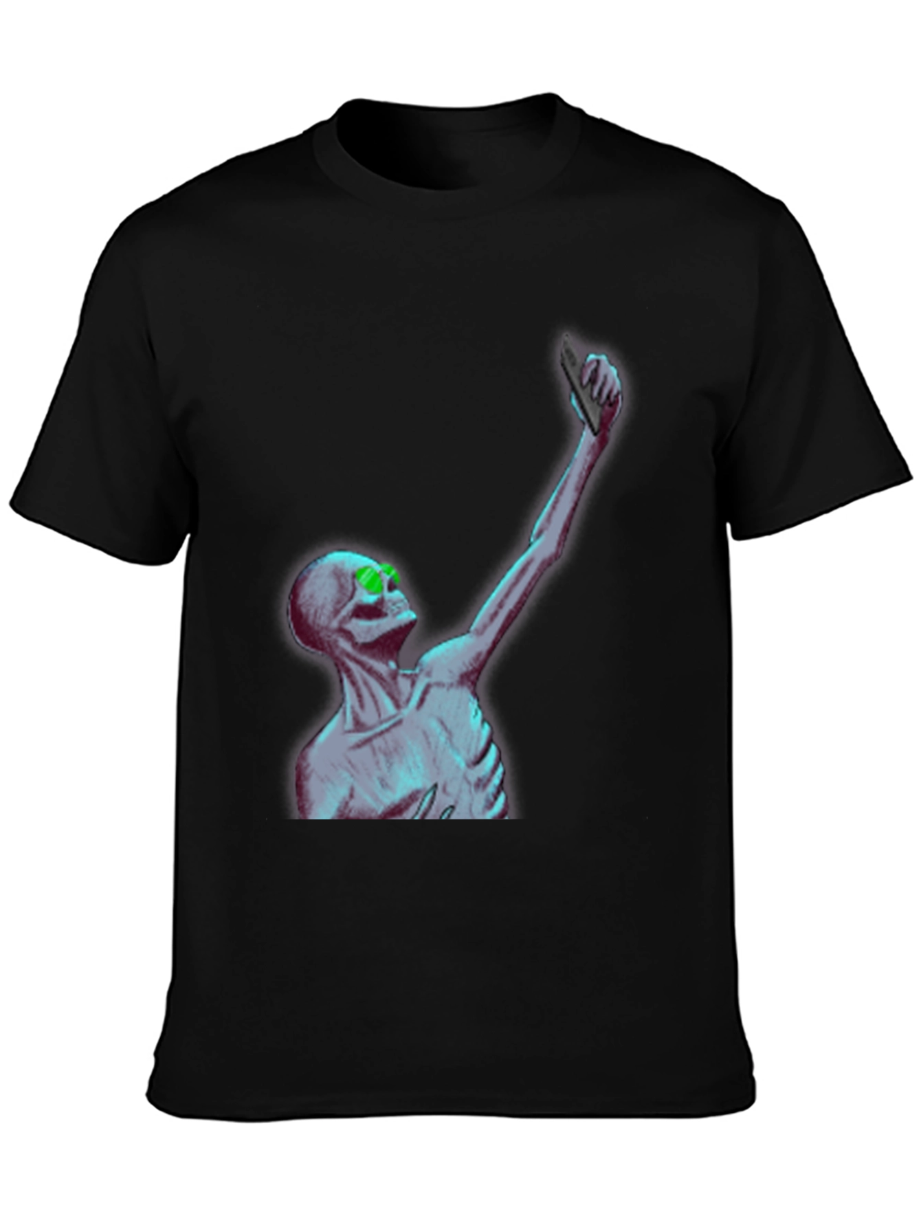 Skeleton Selfie T-Shirt - Unique Graphic Tee