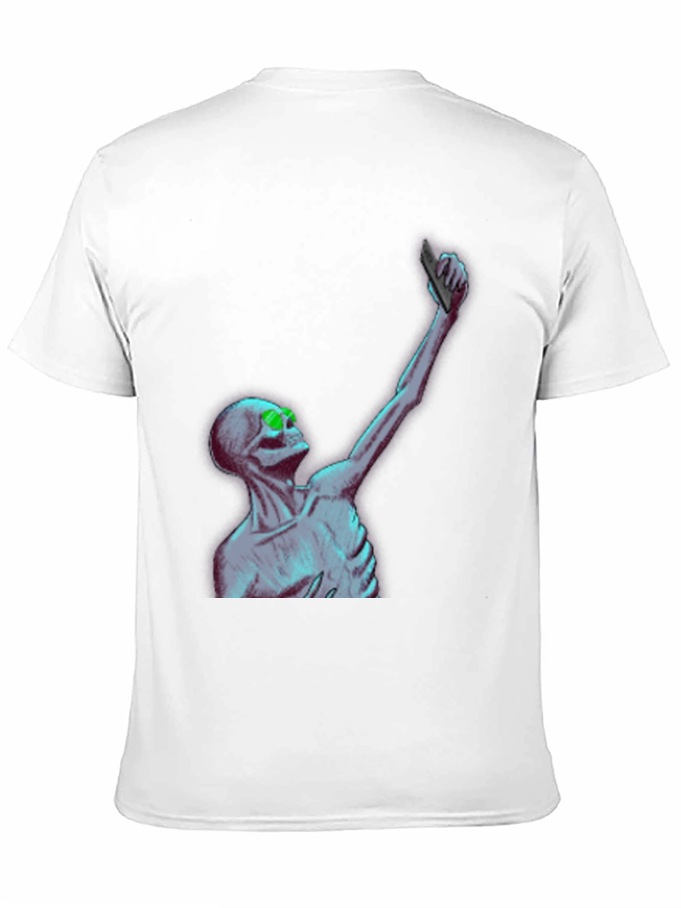 Skeleton Selfie T-Shirt - Unique Graphic Tee