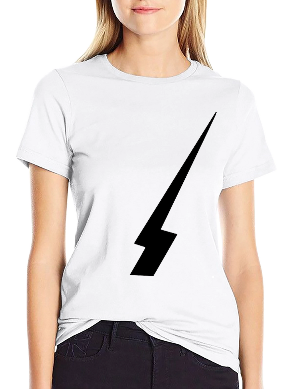 Lightning Bolt Graphic Black Tee
