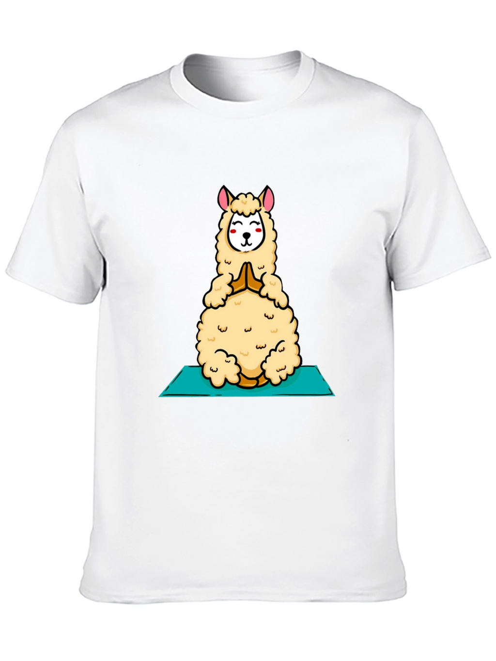 Yoga Llama T-Shirt - Meditating Alpaca Tee